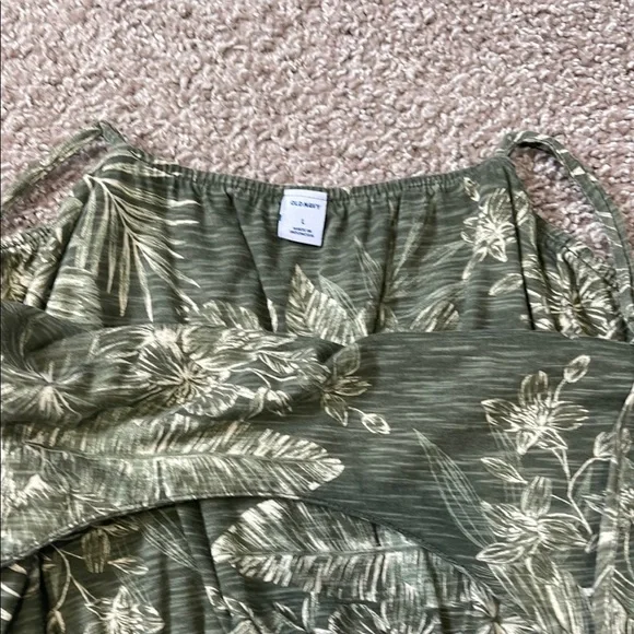 Old Navy Floral Green Dress - Picture 4 of 6
